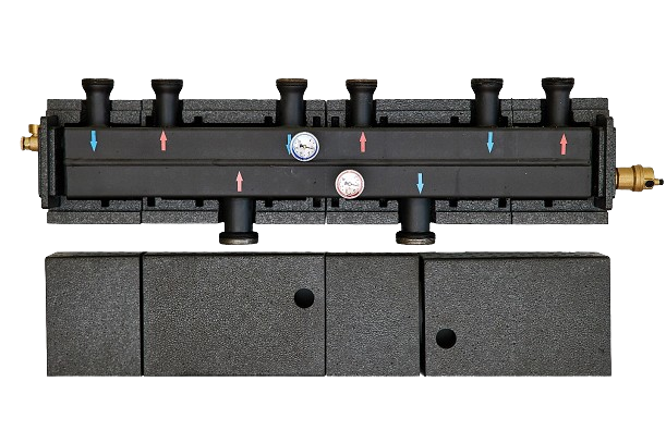 Rozdzielacz na trzy obwody grzewcze